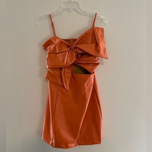 Leather Cocktail Dress